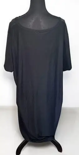 Olive & Oak Black Short Sleeve T-Shirt Dress 3X