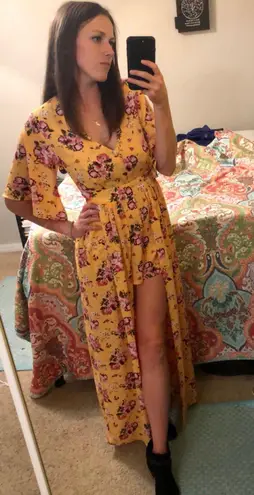J for Justify -Floral Romper Dress