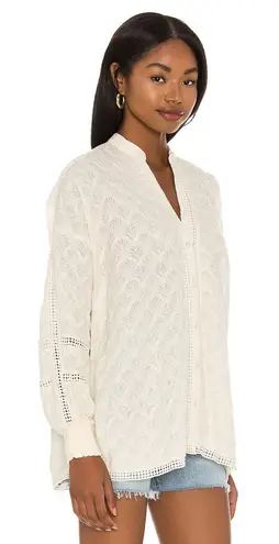 Show Me Your Mumu Journey Tunic Top Womens Small Midsummer Ivory Rayon