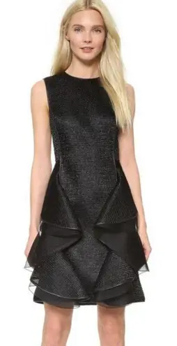 Jason Wu Raffia Ruffle Sleeveless Dress Sz 6