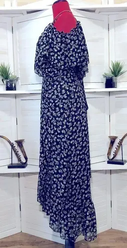 MISA Los Angeles NWOT sexy ruffled Talya in black floral summer dress Sz XS