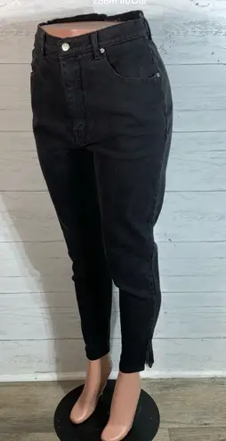 L.A. Blues Vintage black high waisted jeans stretchy, 30"X28"