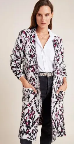 ANTHROPOLOGIE SITA MURT Carina Wool Blend Cardigan Sweater Coat Size 36 White