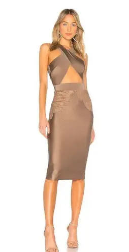 Michael Costello Philip Mini in Taupe / Modified