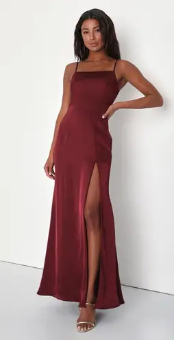 Lulus Burgundy Maxi Dress