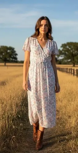 Christy Dawn NWT The Dawn in Carnation Blossom Lightweight Midi Dress S $198