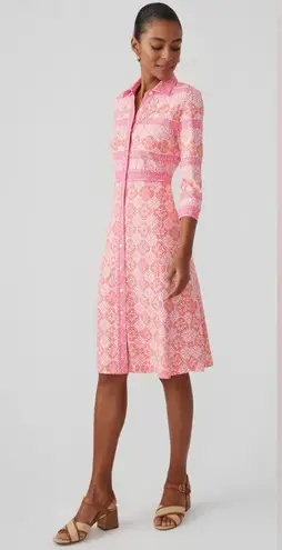 J. McLaughlin Kailyn Dress Catalina Cloth In Garden Mosaic Waves Size XS NWT