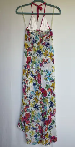 Beach Bunny Paradise Fleur halter maxi dress bikini swim cover-up size S small
