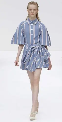 Carolina Herrera Stripe Mini Skirt Spring 2020 Womens 14