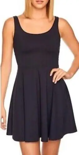 Susana Monaco Fit & Flare Tank Mini Dress Black Sleeveless Dress W1311 Sz S