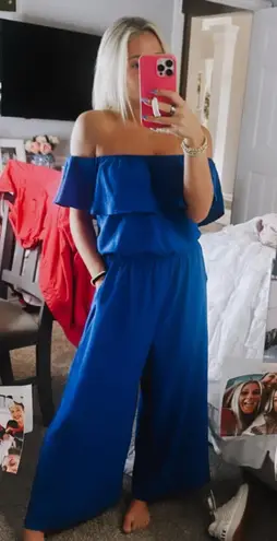She & Sky  Romper Blue Royal thumbnail 1