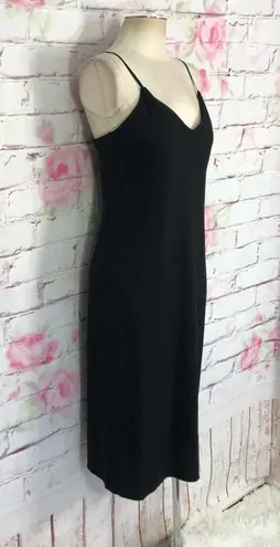 AFRM fauna black ribbed tanks midi dress Size L