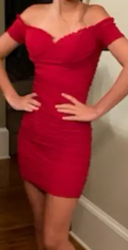 Windsor Red Hoco  Mini Dress