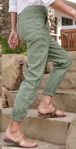 Frank & Eileen Jameson utility jogger pants sage green sz 8