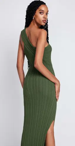 Cider (NWT) One Shoulder Ribbed Midi Dress Size L