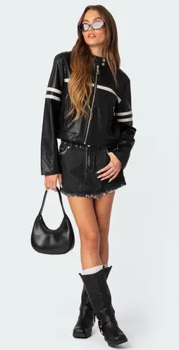 Navy Biker jacket Blue