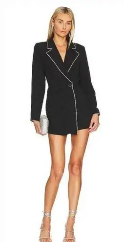 Saylor Rooney Mini Skort Romper in Black Small