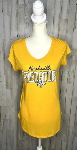 NWT NHL Nashville Predators Women's Small Yellow V