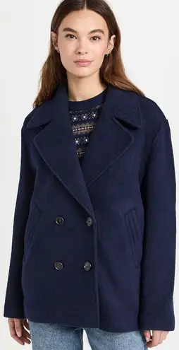 Faherty Atlantic Knit Peacoat in Navy Size XS