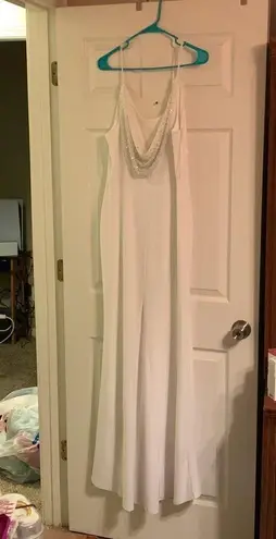 Jump APPAREL Women Pave Diamonds Sleeveless Full-Length Gown Dress Juniors L