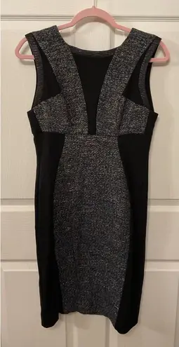 Yoana Baraschi Women's Gray Black Marled Metallic Sheath Pencil Dress , 6