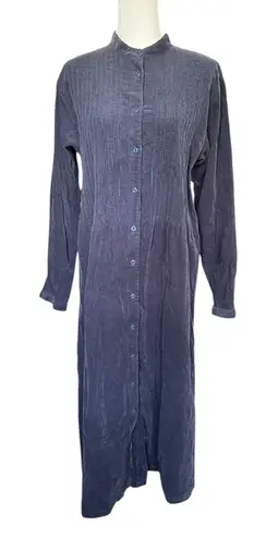 Vintage L.L. Bean Blue Corduroy Button