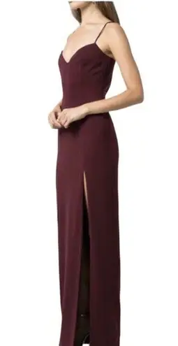 NWT Jay Godfrey Harrah Prom Bridesmaid Dress In Wine Maroon Size 8 Red