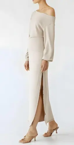 SER.O.YA. Elo Long Sleeve Fleece Sweater Dress, Camel, Large Brown