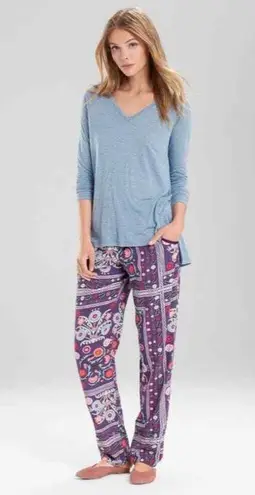 NWT $48 New Josie by Natori Top Heather Gray S Long Sleeves Casual Sleep Modal