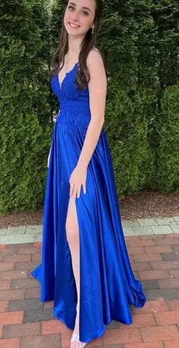 Faviana Royal Blue Prom Dress