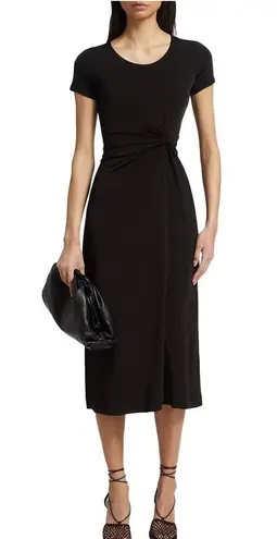 Elie Tahari Melissa Gathered Knit Midi-Dress