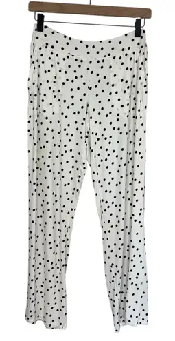 Soma NWT Cool Nights Soft Jersey Pajama Pants in White Polka Dot - Size XS
