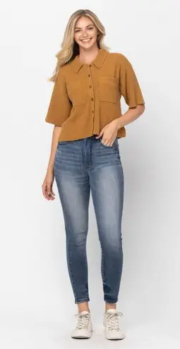 Judy Blue high waist contrast wash tummy control skinny jean size 15 / 32