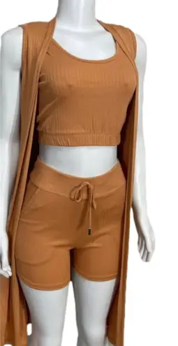 Boutique 3pc long cardigan set