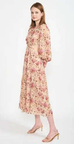 En Saison Lissandra Midi Dress Pink Floral Multi