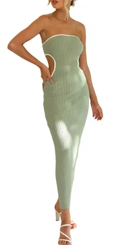 Amazon Green Cut Out Dress