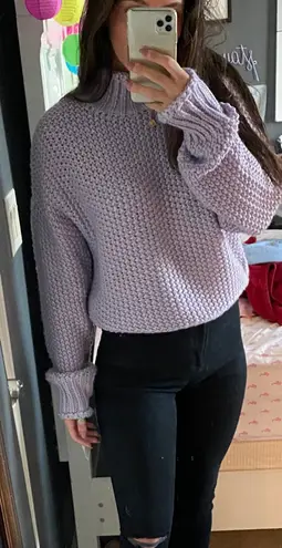 Cotton Candy LA Lavender Turtle Neck Sweater 