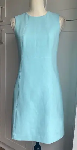 Shoshanna Women's Size 2 Aqua Blue Sleeveless Knee Length Dress with flaw