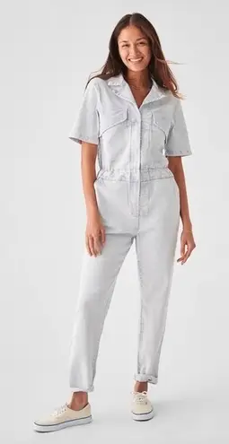 Faherty Blythe Jumpsuit Coverall Light Indigo Wash Denim size xs