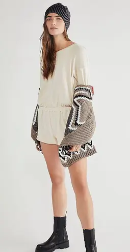 Free People open back romper playsuit XS NEW