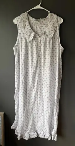 Laura Ashley Large Cotton Nightgown with Floral Pattern
