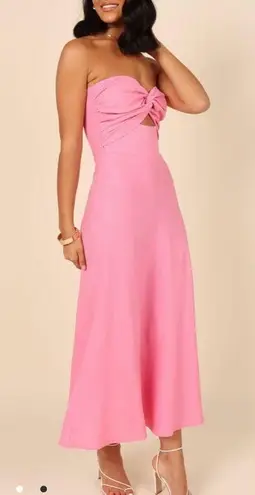 Petal and Pup Rosetta Pink Strapless Dress