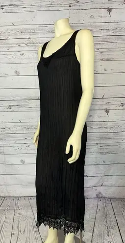 Vintage G.S. TOWSON & CO black with lace sleevless dress size medium