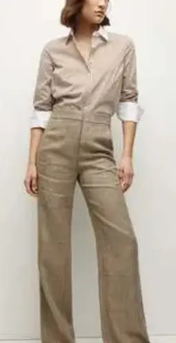 Veronica Beard Plaid Tonelli Women's Wide Leg Trouser Pant in Ecru Size 12 NWT - Image 1