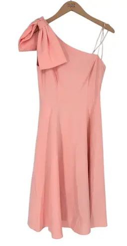 Gal Meets Glam Yvonne Dress One Shoulder Midi Dress Rose Quartz sz 6 Altered NWT
