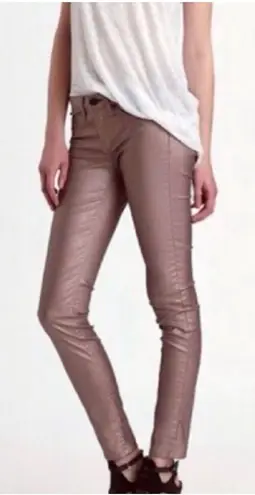 Rag and Bone  rose metallic leggings skinny jeans size 27 excellent condition