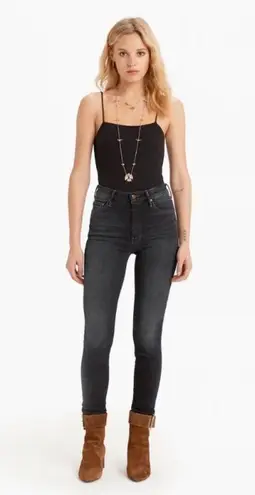 MOTHER HIGH WAISTED LOOKER IN COFFEE TEA OR ME? HI RISE SKINNY STRETCH JEANS Blue Size 26