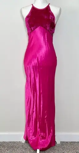 Vintage 90s Satin Pink Gown Size undefined