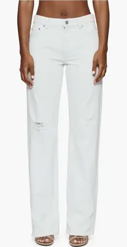 NWT Purple Brand Ripped Slim Fit Straight Leg Jeans Mid Rise Sz 26 $250 White