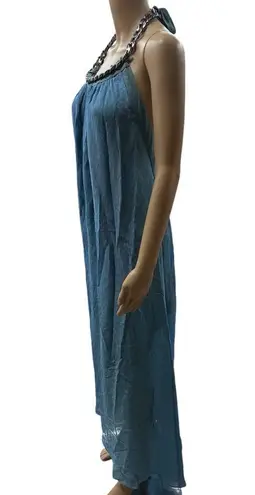 Ramy Brook  viscose/ silk halter maxi dress- small